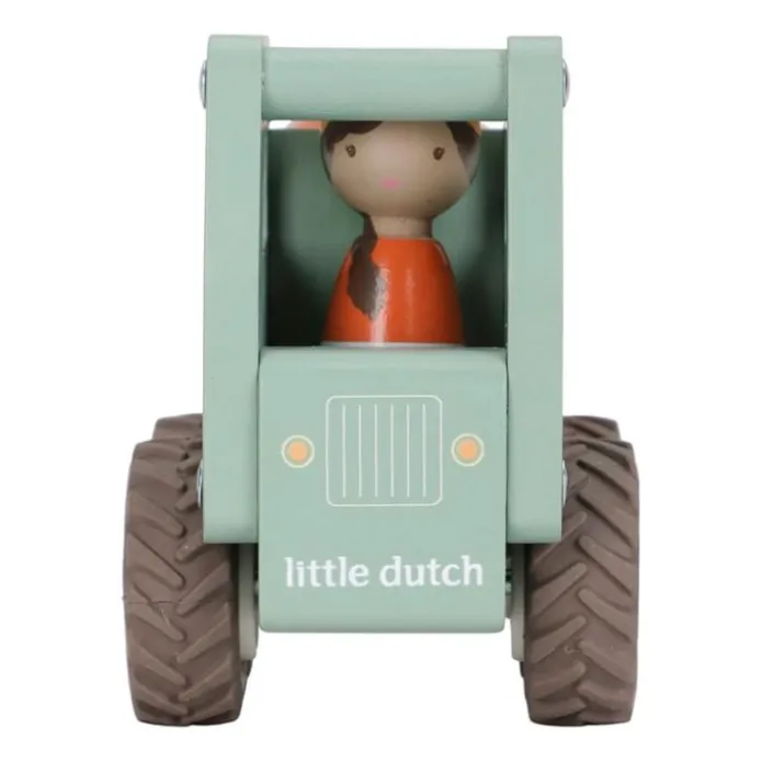 Camión hormigonera y muñeco de madera - Little Dutch