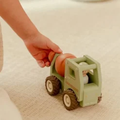 Camión hormigonera y muñeco de madera - Little Dutch