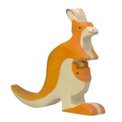 Canguro con bebé de madera - HOLZTIGER