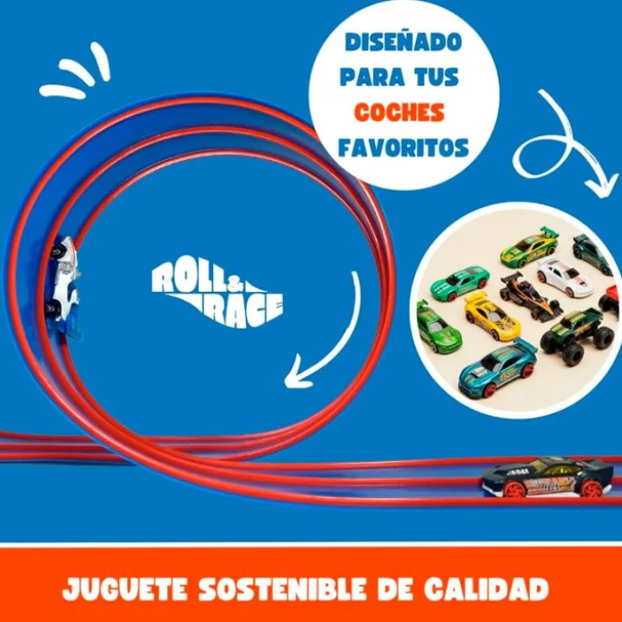 Carretera flexible y enrollable 4 metros - Roll&Race