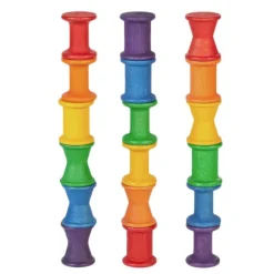 Carretes de madera colores arcoíris (18) - Grapat