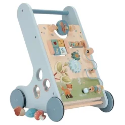 Carrito andador de madera con 8 actividades Amigos del Bosque - Little Dutch