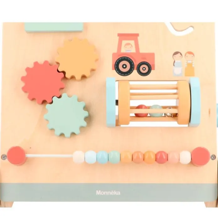 Carrito andador de madera con 8 actividades Seasons - Monnëka