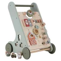 Carrito andador de madera Pequeña granja con 8 actividades - Little Dutch