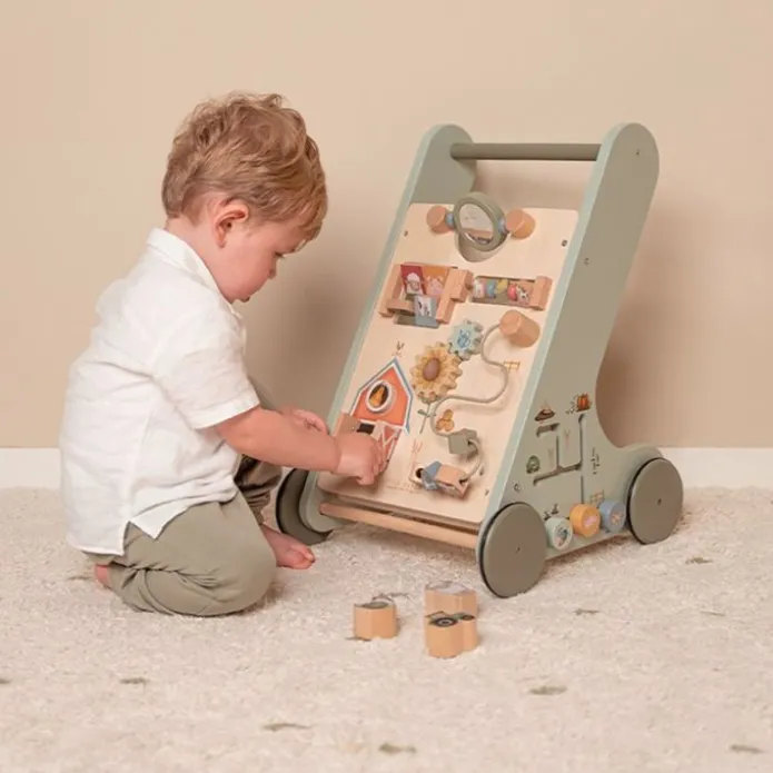 Carrito andador de madera Pequeña granja con 8 actividades - Little Dutch