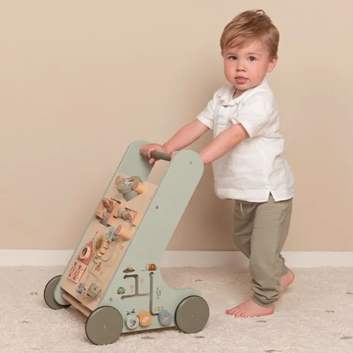 Carrito andador de madera Pequeña granja con 8 actividades - Little Dutch