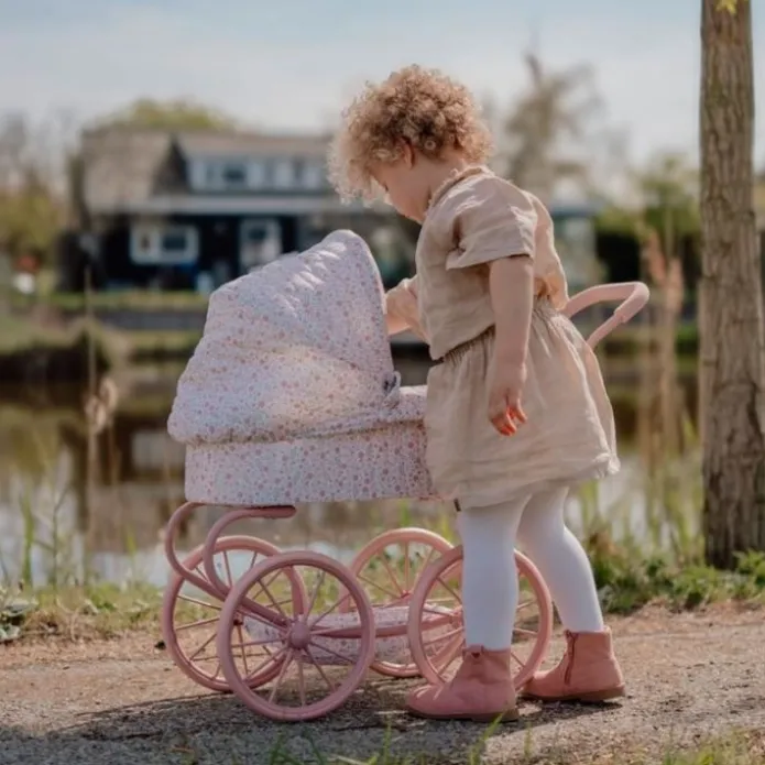 Carrito capazo para muñecas de metal - Little Dutch