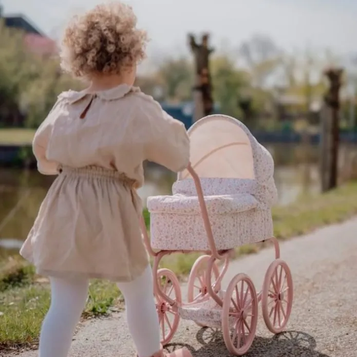 Carrito capazo para muñecas de metal - Little Dutch
