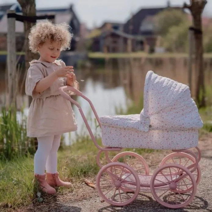 Carrito capazo para muñecas de metal - Little Dutch
