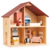 Casa de muñecas de madera con muebles Poppets - Mentari