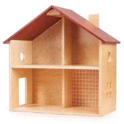 Casa de muñecas de madera con muebles Poppets - Mentari