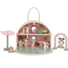 Casa de muñecas de madera con muebles portátil Jardín de hadas - Little Dutch