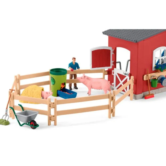 Casa granja grande con animales Farm World - Schleich