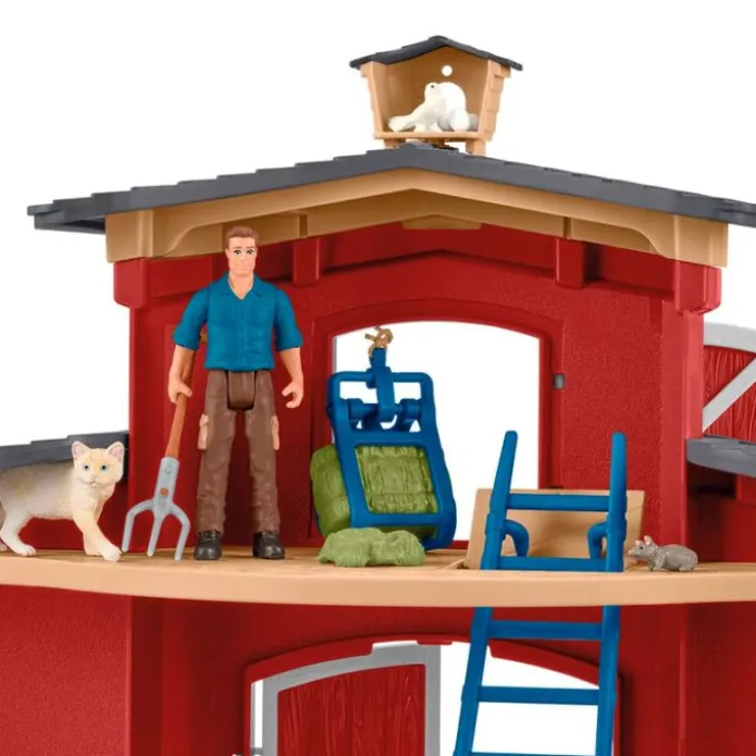 Casa granja grande con animales Farm World - Schleich