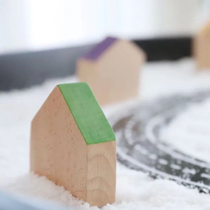Casas de madera colores arcoíris (6) - Grapat