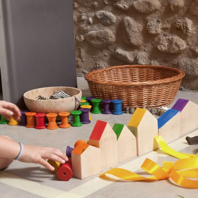 Casas de madera colores arcoíris (6) - Grapat