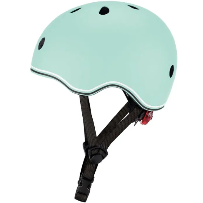 Casco Go Up verde pastel con luces - Globber