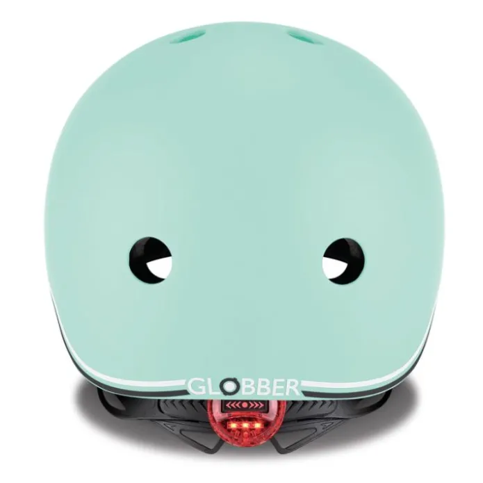 Casco Go Up verde pastel con luces - Globber