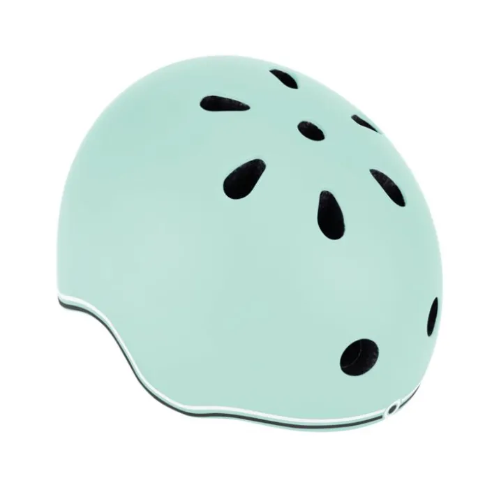 Casco Go Up verde pastel con luces - Globber