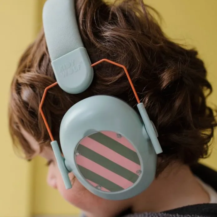 Cascos o auriculares antirruido Kidynoise verdes - Kidywolf