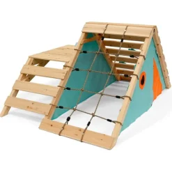Centro de juego de madera con tobogán - Plum