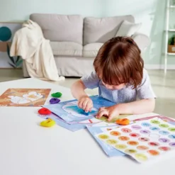 Ceras, pegatinas y láminas para colorear 18 piezas - Hape