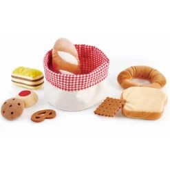Cesta con pan y pasteles de tela - Hape