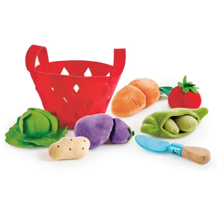 Cesta con verduras de tela - Hape