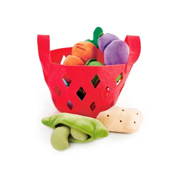 Cesta con verduras de tela - Hape