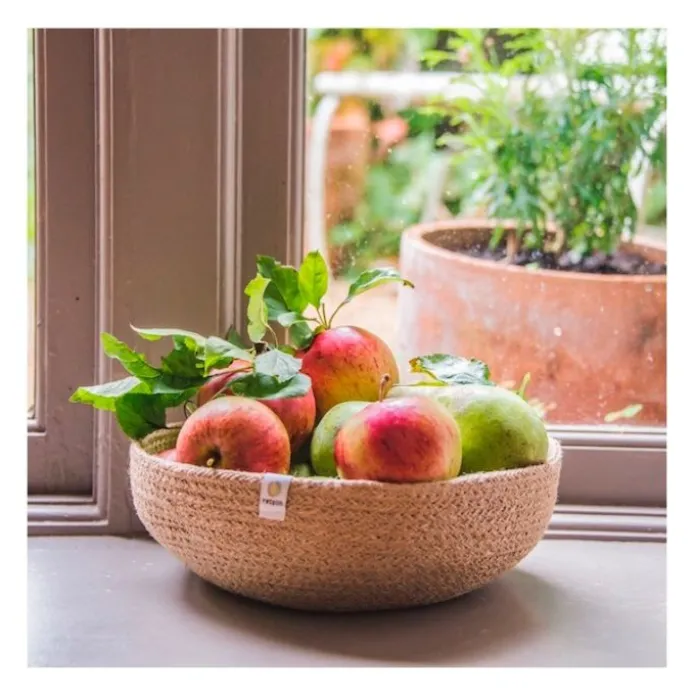 Cesta de yute para almacenar y clasificar mediana 23 cm - ReSpiin