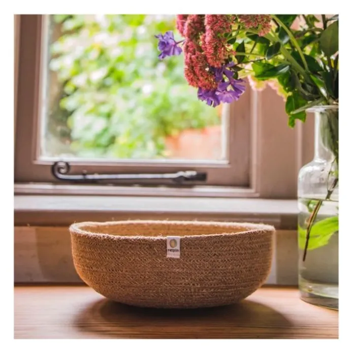 Cesta de yute para almacenar y clasificar mediana 23 cm - ReSpiin