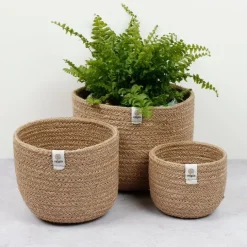 Cestas de yute para almacenar y clasificar altas (3) - ReSpiin