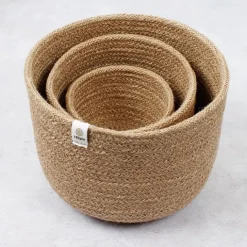 Cestas de yute para almacenar y clasificar altas (3) - ReSpiin