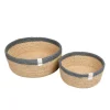 Cestas de yute para almacenar y clasificar con filo gris (2) - ReSpiin