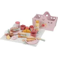 Cesta y accesorios para picnic de madera - Little Dutch