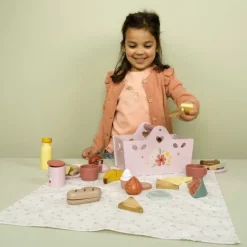 Cesta y accesorios para picnic de madera - Little Dutch
