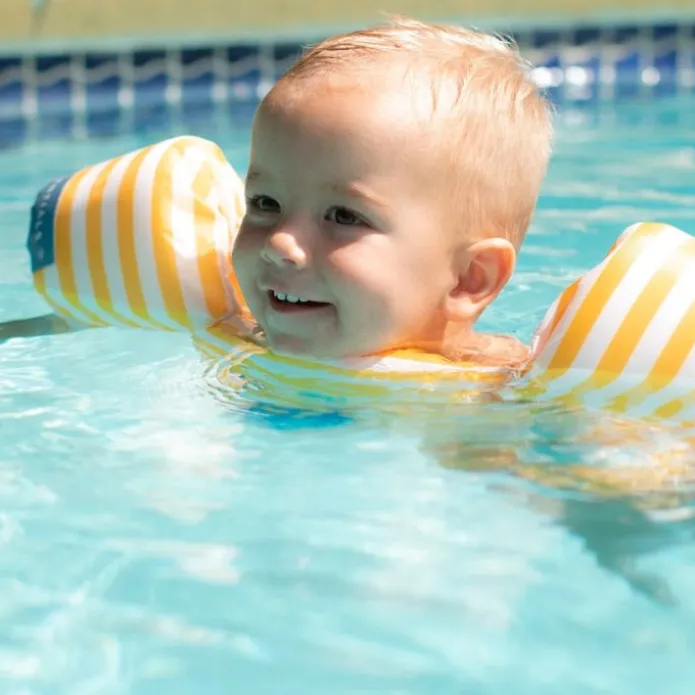 Chaleco flotador con manguitos amarillo ballena 15-30 kg - Swim Essentials