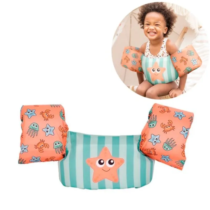 Chaleco flotador con manguitos animales marinos 15-30 kg - Swim Essentials