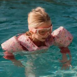 Chaleco flotador con manguitos rosa sirenas 15-30 kg - Little Dutch