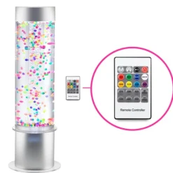 Cilindro de burbujas y bolas con luces grande - Playlearn