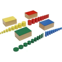 Cilindros sin botón Premium madera de haya - Montessori
