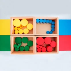 Cilindros sin botón Premium madera de haya - Montessori