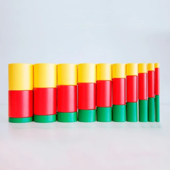 Cilindros sin botón Premium madera de haya - Montessori