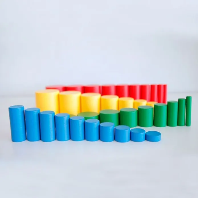 Cilindros sin botón Premium madera de haya - Montessori