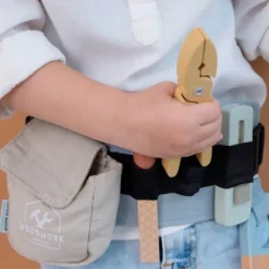 Cinturón con herramientas de bricolaje de madera - Little Dutch
