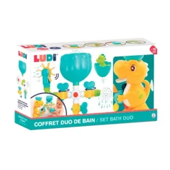 Circuito de agua y dinosaurio con molinillo para bañera - Ludi