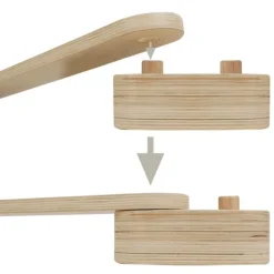 Circuito de equilibrio Pikler con 6 listones de madera - 509Crew