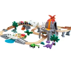 Circuito de madera Aventura ferroviaria dinosaurios - Hape