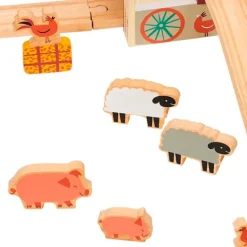 Circuito de tren granja de madera - Mentari