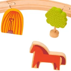 Circuito de tren granja de madera - Mentari